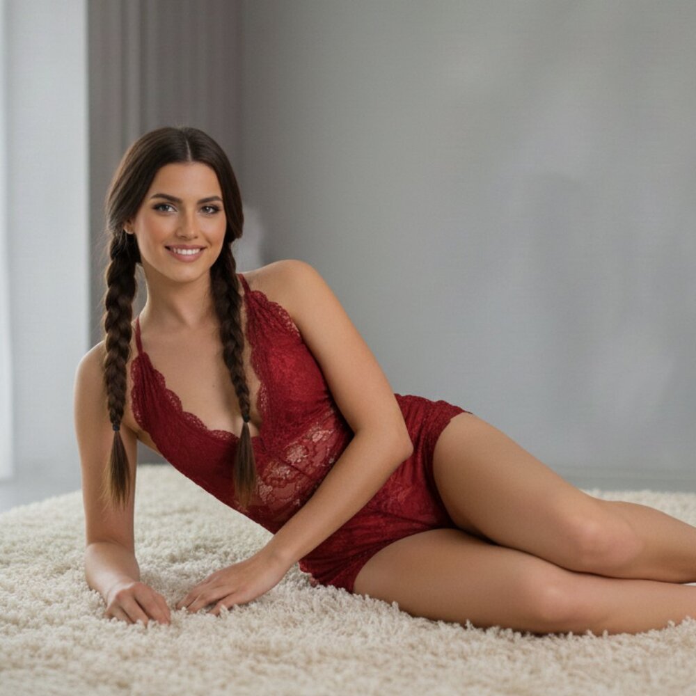 Lace Teddy Lingerie Bodysuit